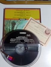 Real To Reel Tape Brahms  Stereo Ampex  Nastro Magnetico Bobina Musicale