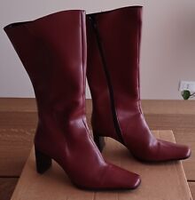 Stivali donna. Misura 37. Colore rosso-bordò
