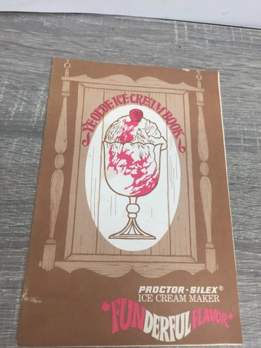Olde ice cream book - olde,