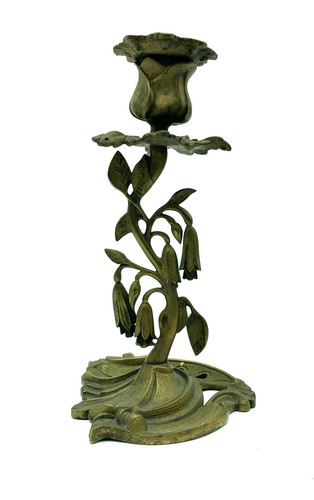 Candelabro ottone lavorato - ottone,