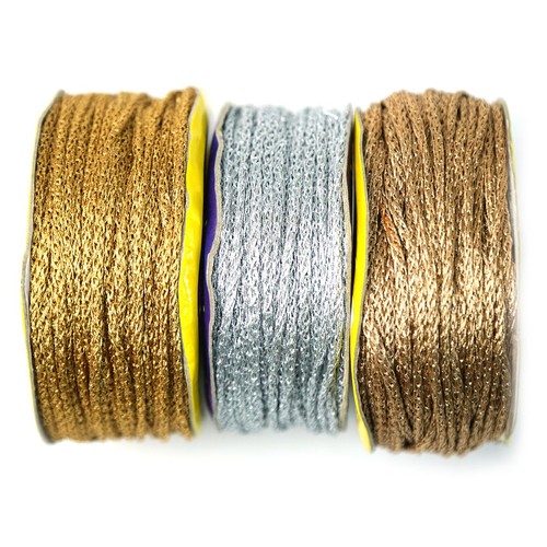 Cavo soutache metallizzato 2mm - metallizzato,