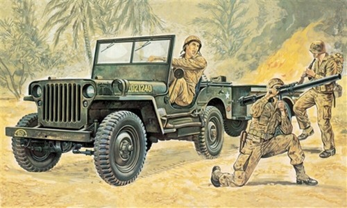 Jeep italeri 35th wwii - jeep,
