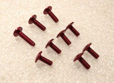 VITE ERGAL ROSSA TESTA BOMBATA M6 LUNGHEZZA 15 20 25 LIGHTECH TTLEI 9 PZ