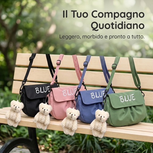 Borsa tracolla tessuto - borsa, a