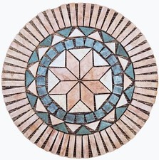 Rosoni 44 cm VINTAGE rosone mosaico marmo naturale rustico per interni esterni