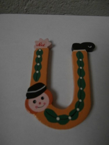 Lettera alfabeto legno sevi - u,