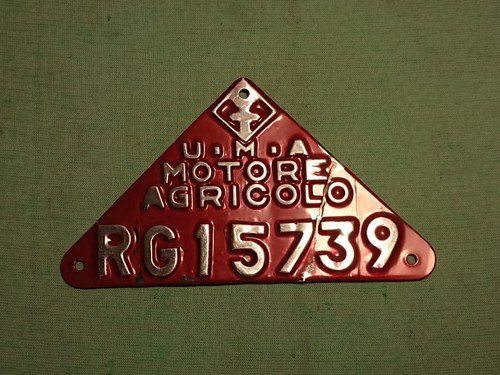 Uma targa motore agricolo - motore,