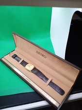Seiko vintage quartz Anni 80 Placcato Oro Tutto Originale 