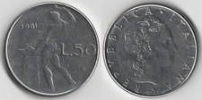 Italia 50 lire, 1981