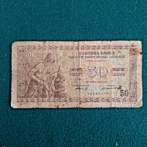 Jugoslavia 1946 banconota - jugoslavia,