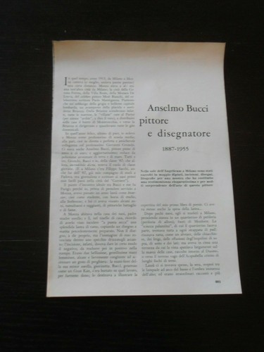 1960 anselmo bucci - pittore, e