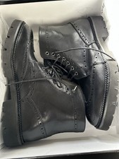 Stivaletti uomo Artigiani Aurelio Giocondi in pelle nera nuovi con scatola