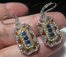 Orecchini goccia cristallo - , blu