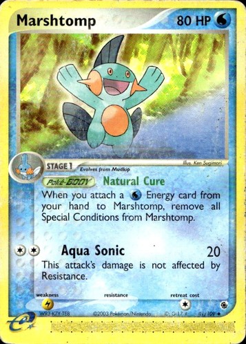 Pokémon marshtomp rubino - pokémon,