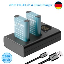 2x 2.5AH EN-EL23 batteria per