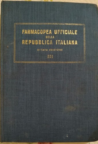 Farmacopea ufficiale della - farmacopea,