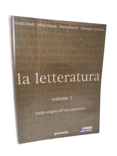 Letteratura 1 - , –