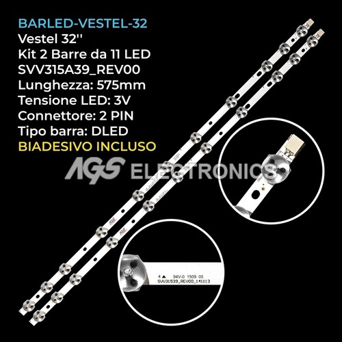 Kit barre led vestel - 2, tv