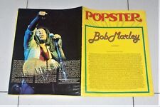 POPSTER BOB MARLEY Carlo Massarini con poster maxi 57x86 RIVISTA inserto