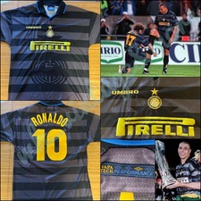 Maglia Shirt Trikot Camiseta Fc Inter Milan Umbro third 1997/98 Ronaldo Original