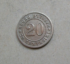 20 centesimi 1894 segno di