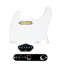 920D Custom Gold Foil Loaded Pickguard for Tele With White Pickguard and T4W-...