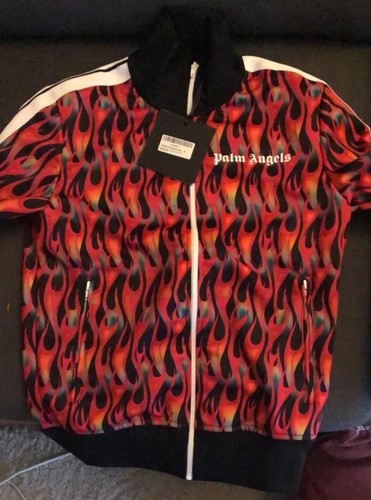 Palm angels flame sweatshirt - flame,