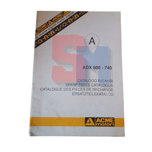 Catalogo ricambi acme adx600 - ricambi,