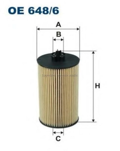 Oe648 filtro olio - oe648/6, 159