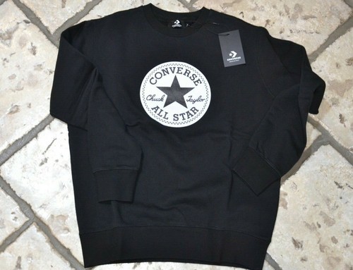 Felpa converse nera - nera, girogola