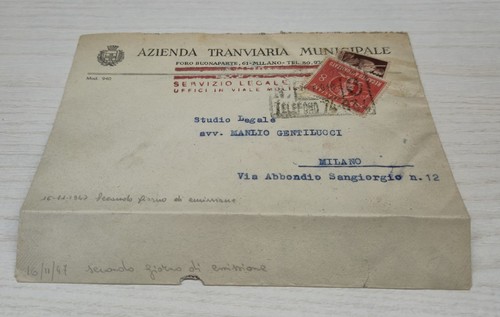 1947 atm milano busta - 1947,