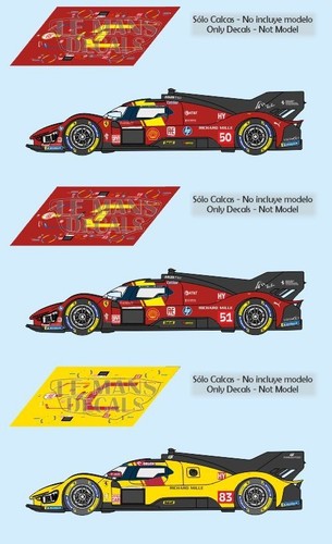 Decals ferrari 499 - 499, p