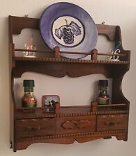 piattaia in legno massello vintage 