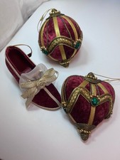 vintage ornate large baubles