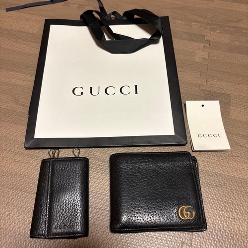 Gucci black fold wallet - fold,