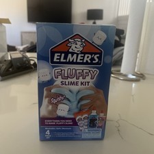 Elmer's Fluffy Slime Kit con Colla Traslucida e Glitterata per Gioco Sensoriale SIGILLATO!