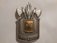 distintivo spilla corpo volontari pompieri vigili del fuoco Pinzolo