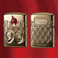 Accendino Zippo 90° Anniversario Asia Limited Gold 2022 da collezione anno