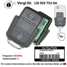 Telecomando chiave per Seat Skoda Fabia Octavia Superb Ibiza Leon Altea Xl