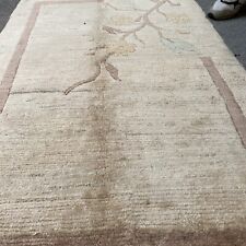 93x150 Cm Tappeto Tibetano Anni 50/60 Molto Bello Annodato E In Ottimo Condizion