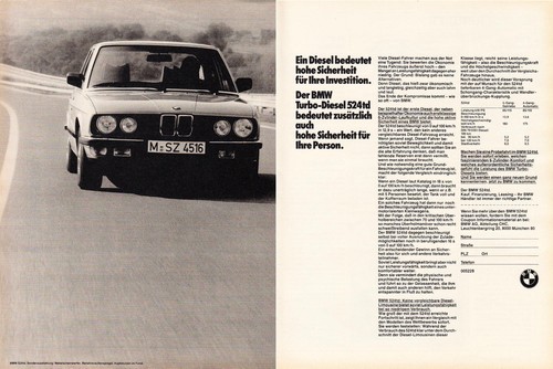Bmw 524td pubblicità - 524td,