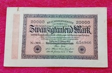 Banconota Germania 20.000 Mark 1923 - pick#85 - Reichbanknote 