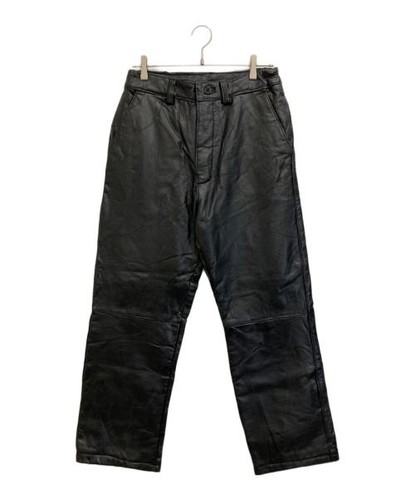 Pantalone pelle nero usato - nero,