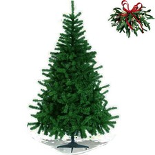 ALBERO DI NATALE VERDE SINTETICO FOLTO IGNIFUGO PINO ARTIFICIALE NATALIZIO 240CM
