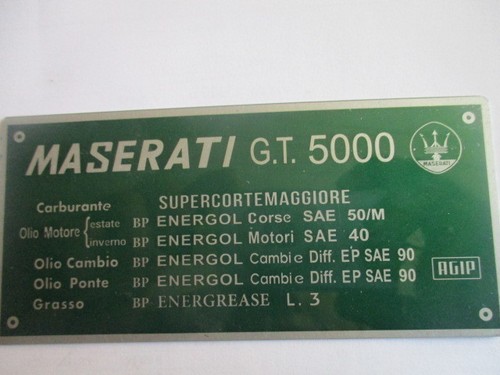 Maserati scudo 5000 targa - maserati,