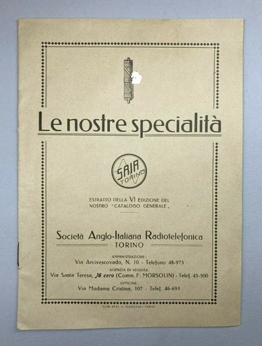 Antica rivista pubblicitaria - ,