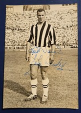 John Charles Juventus Cartolina Autografata