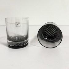 Tazze da whisky vintage IVV Selezione bocca soffiato vetro italiano vecchio stile MCM