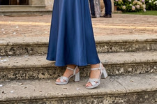 Sandali donna argento tacco - donna,