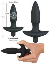 Vibratore anale piccolo dilatatore butt plug vibrante in silicone mini dildo sex